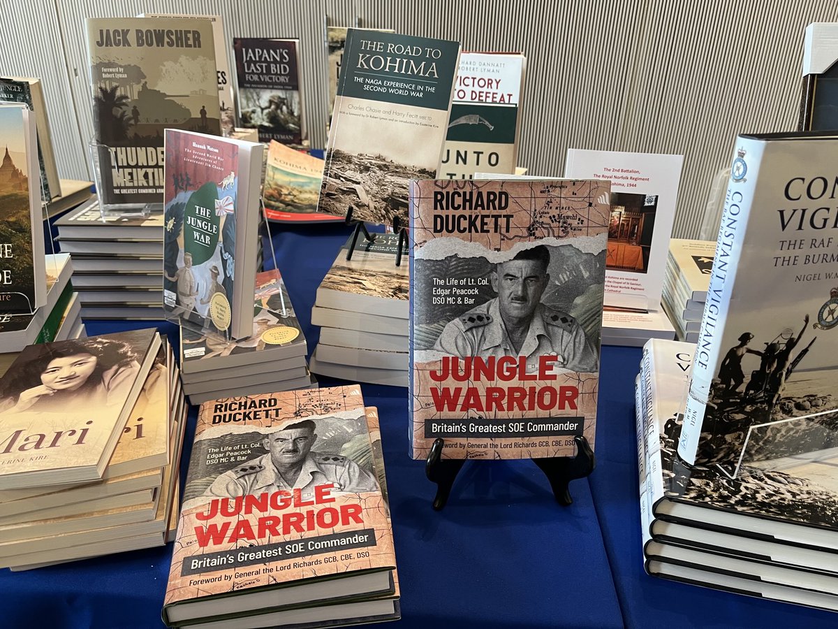 The Kohima Educational Trust (@kohimaedtrust) on Twitter photo We’ve got an amazing selection of books on display - both new & classic favourites here at <a href="/NAM_London/">National Army Museum</a> today to support the launch of their new exhibition’Beyond Burma’ <a href="/robert_lyman/">Robert Lyman 🇺🇦</a> <a href="/richard_duckett/">Dr. Richard Duckett</a> <a href="/HistoryBowsh/">Jack Bowsher - Thunder Run: Meiktila 1945</a> We’ve got an amazing selection of books on display - both new & classic favourites here at <a href="/NAM_London/">National Army Museum</a> today to support the launch of their new exhibition’Beyond Burma’ <a href="/robert_lyman/">Robert Lyman 🇺🇦</a> <a href="/richard_duckett/">Dr. Richard Duckett</a> <a href="/HistoryBowsh/">Jack Bowsher - Thunder Run: Meiktila 1945</a>