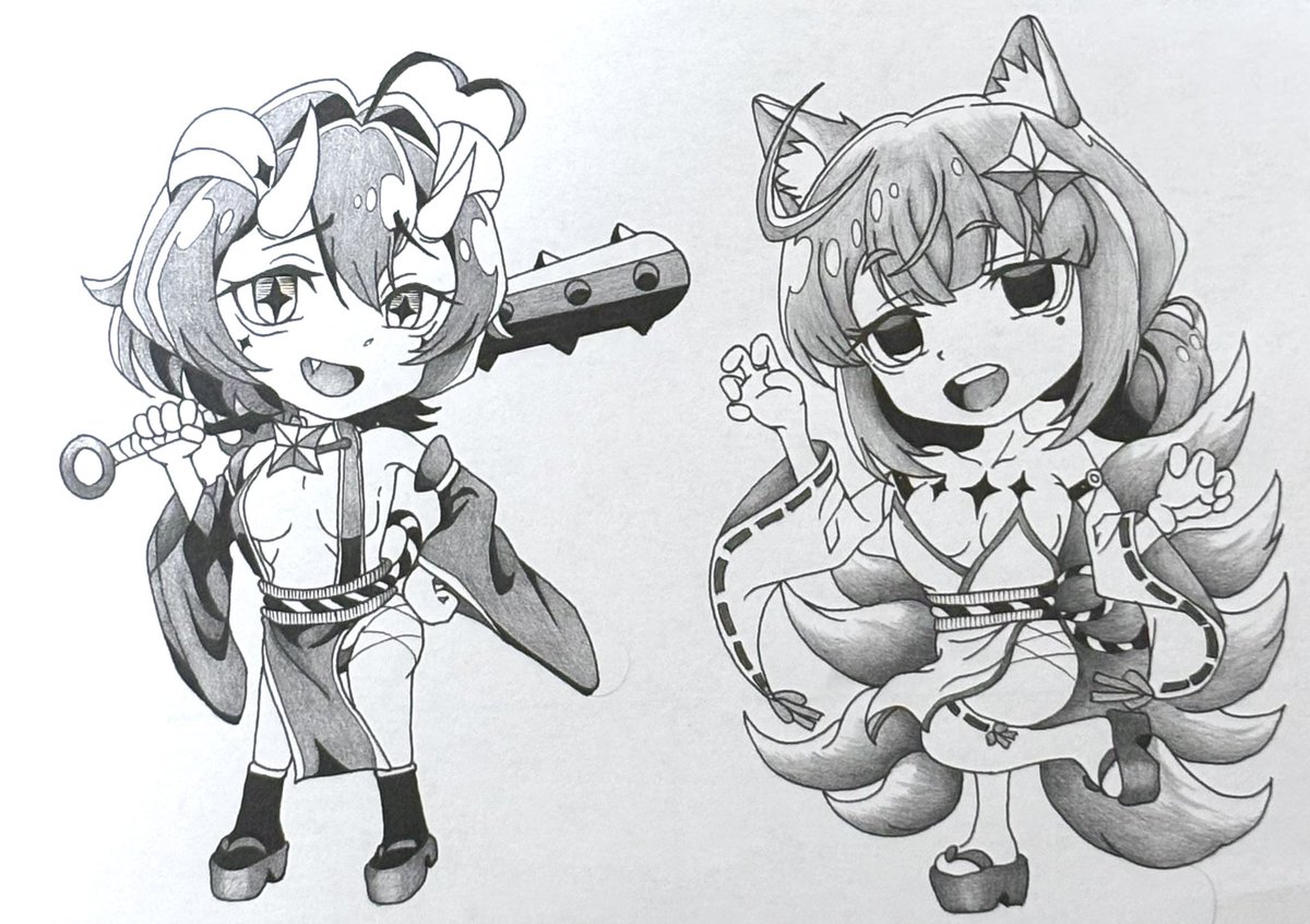 LDLandHDL's tweet photo. 一日中、雨だったので…
線画をモノクロイラストにしてた！ https://t.co/cI4CjxvINA