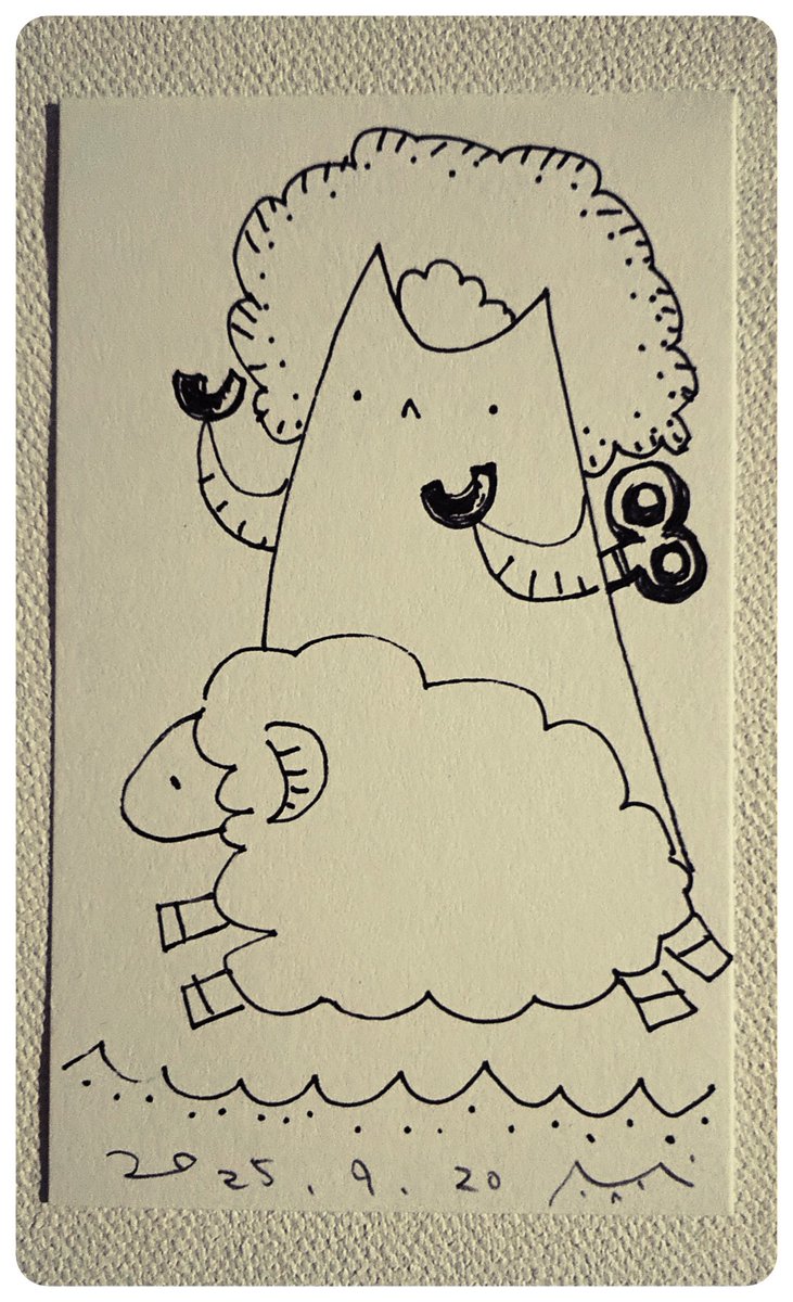 illustration #イラスト #アナログ絵 #ペン画🖊️ #名刺サイズ #ひらき