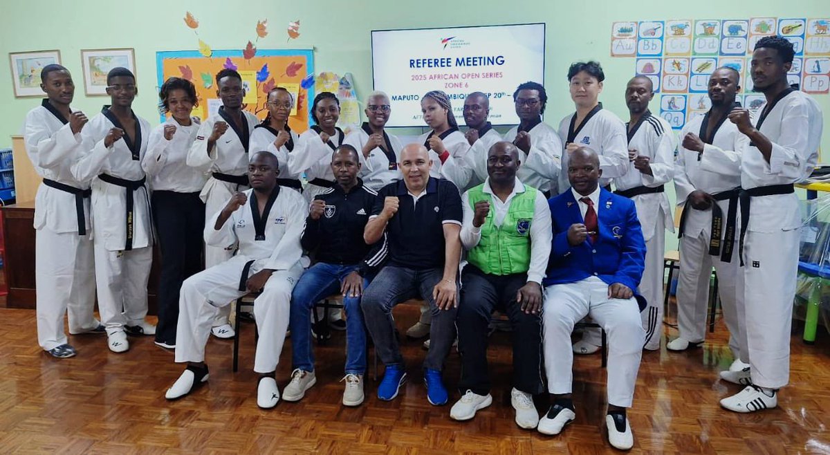 AFTU TECHNICIANS
African Open Series - Zone 6
Maputo (Mozambique 🇲🇿).

#AfricanTaekwondoUnion #worldtaekwondo #AfricanOpenSeries #Maputo #Mozambique