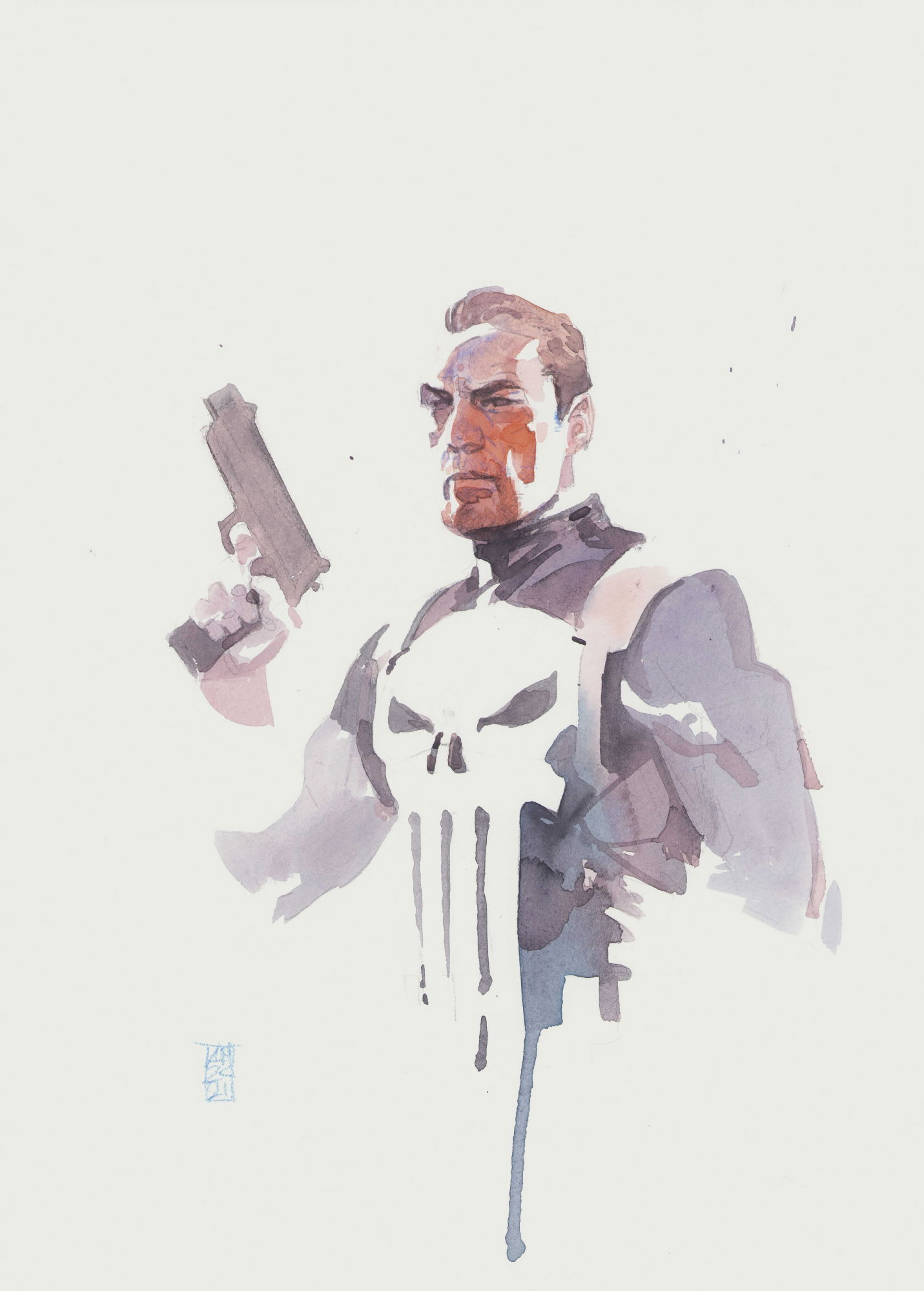 絵画 PUNISHER PUNISHER PRINT B Mike Zeck art 1990 Marvel | eBay