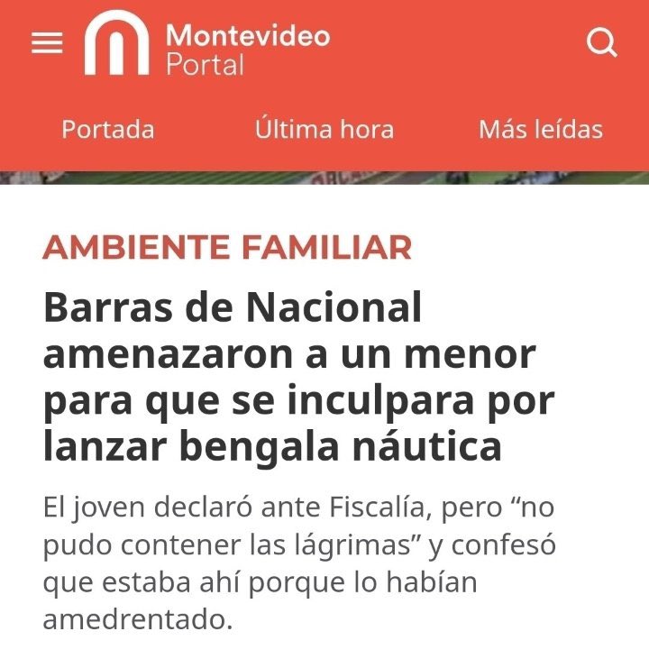 Claramente esto no salió en ningún lado, lamentable.