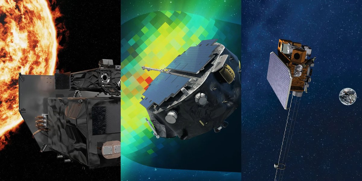 NASAScience_'s tweet image. Three new space missions are set to launch! 🚀 Here’s your pre-launch primetime lineup:

📅 Sept. 21
🕑 2:30pm ET: News conference with @NASA + @NOAA experts
🕞 3:45pm ET: #NASAScience briefing

Read more: go.nasa.gov/4puCbAb