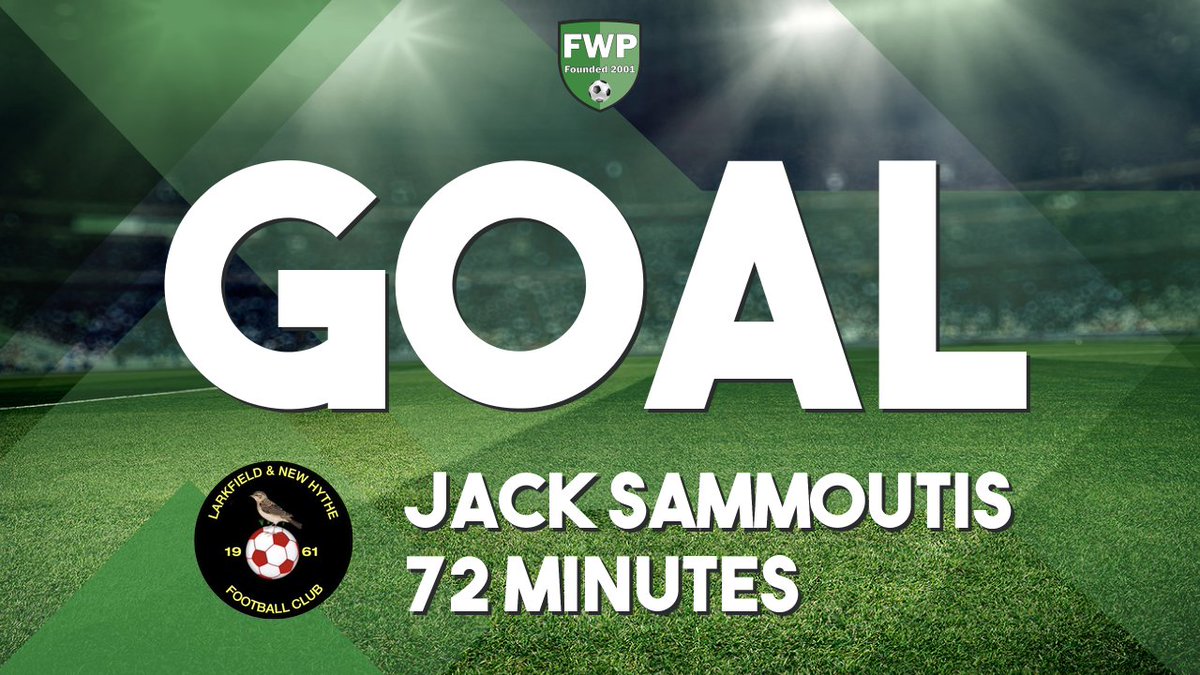 GOAL: LARKFIELD &amp; NEW HYTHE 3-0 Chislehurst Glebe - Jack Sammoutis (72')