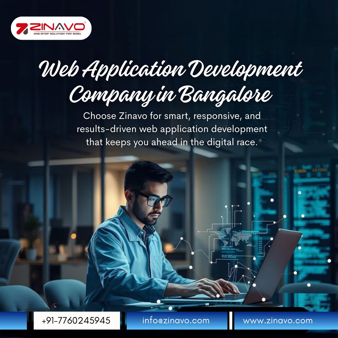 Zinavogroup's tweet image. Zinavo specializes in creating custom web applications that are efficient, scalable, and user-friendly.
.
📞+91-7760245945
☎ +91 80-35694395
📩info@zinavo.com
🔗zinavo.com
📍goo.gl/maps/Z2fsxzF1W…
.
#Zinavo #Bangalore #WebApplicationDevelopment