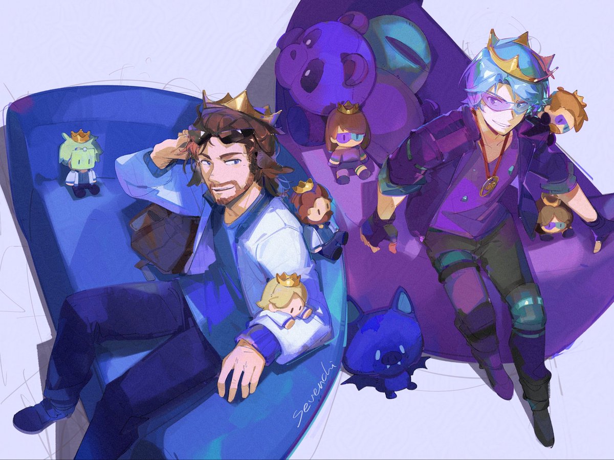 sevenchiart's tweet image. 🦇 and 🐼 

#smajorfanart #rendogfanart #mcc