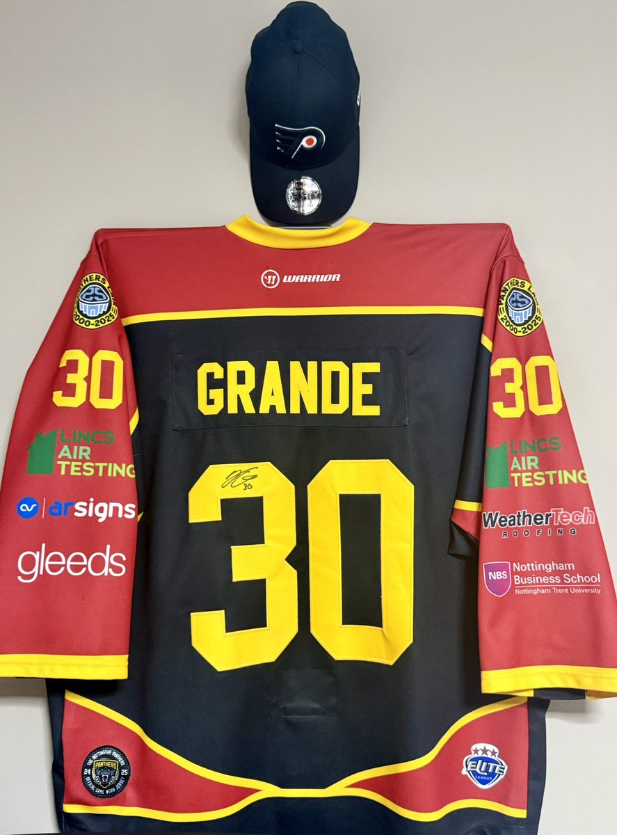 countybabelou07's tweet photo. There is no other Jersey that I could possibly pick to wear tonight..❤️
Let’s go boys!!!💛🖤
#JasonGrande
#icehockey 
#Panthersnation 
@PanthersIHC https://t.co/Cr2gdBF9jm