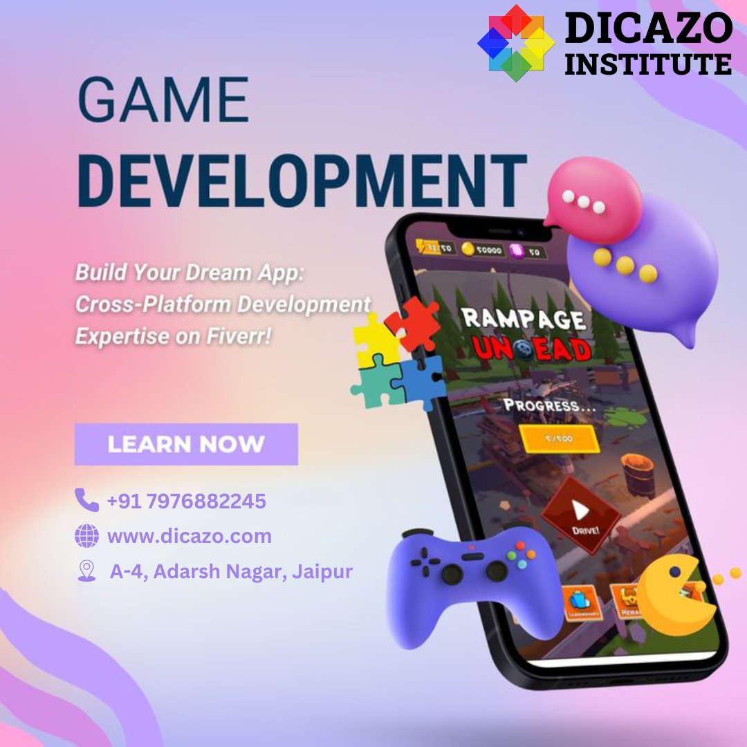 dicazoinfo's tweet image. At Dicazo Institute, we train you in cross-platform game development, coding, design & publishing. Build your dream game and take the first step toward your career in the gaming industry!
📞 +91 7976882245
🌐 dicazo.com
#GameDevelopment #GameDesign #LearnGameDev