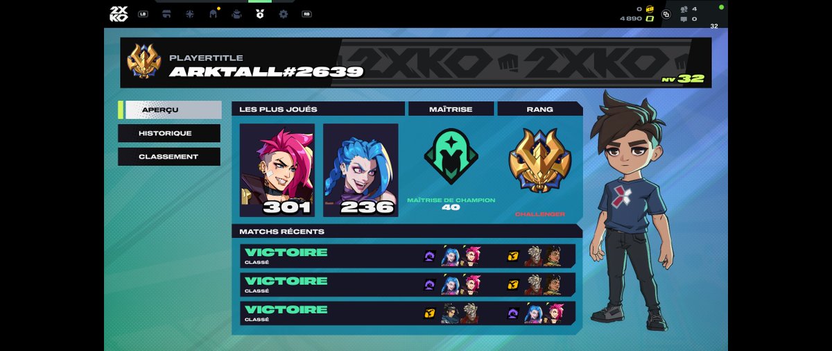 Rang Challenger atteint !
Par contre du même avis que <a href="/TPK_live/">TPK</a>; actuellement le nombre de points que tu remportes en gagnant un match est trop avantageux par rapport au nombre de points que tu perds quand tu fais une lose 🤔

On verra comment ça sera à la sortie du jeu