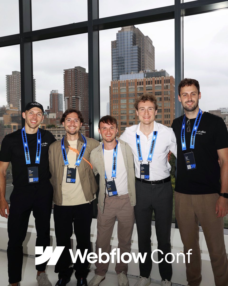 Choosing Webflow isn’t just about picking the right tool.
It’s also choosing to work with great people.

And Webflow Conf 2025 proved it once again.

Heading back home, I feel grateful and lucky to have chosen @Webflow five years ago, and to have met many great people along the