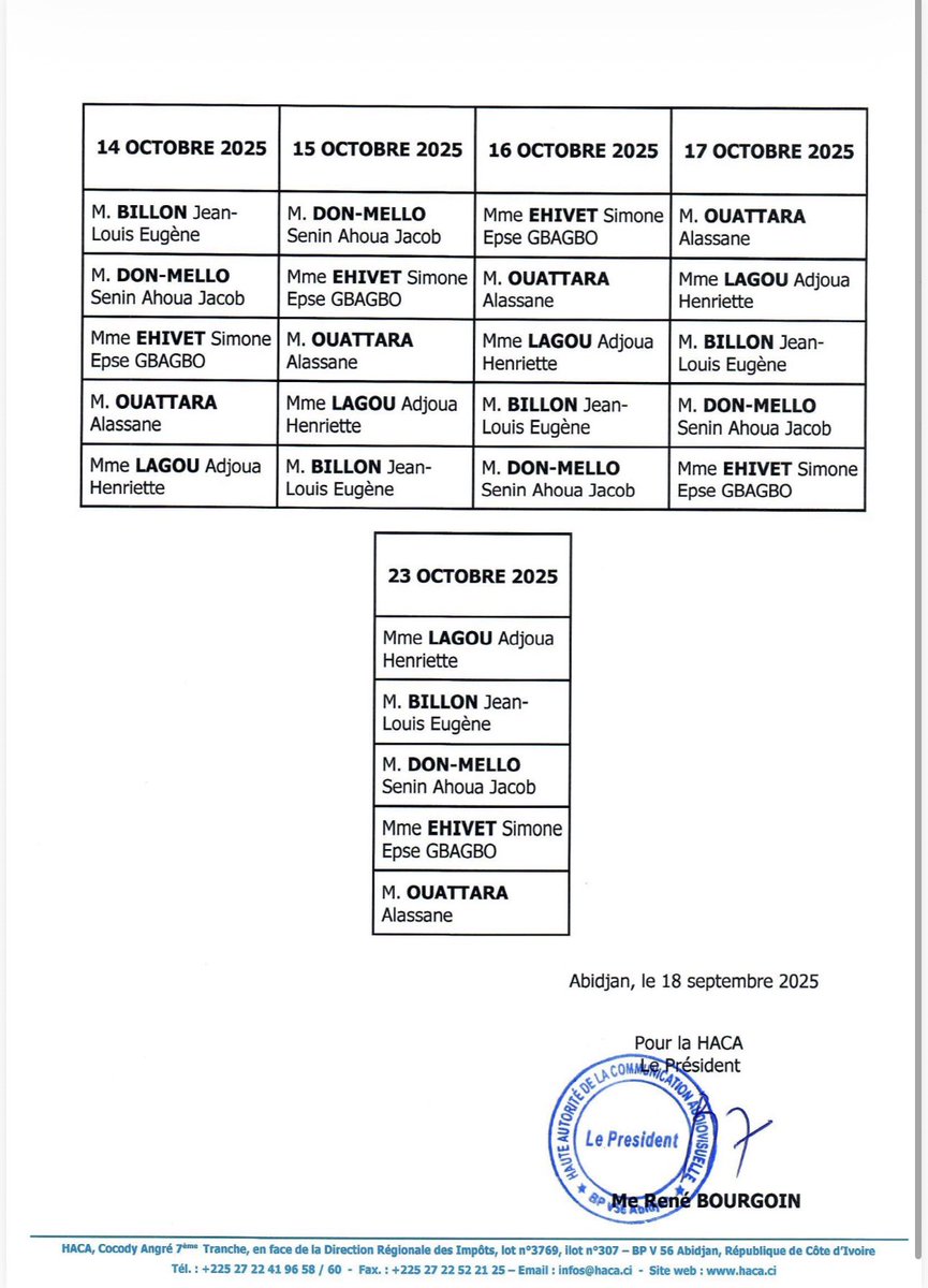 HAUTE AUTORITE DE LA COMMUNICATION AUDIOVISUELLE tweet media