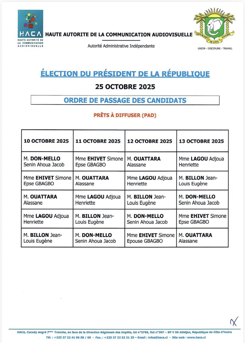 HAUTE AUTORITE DE LA COMMUNICATION AUDIOVISUELLE tweet media