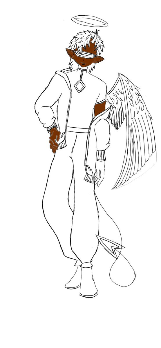 JamesRe00565913's tweet photo. @Monty_Smug It's a work in progress but the jacket is supposed to be red the pants brown and the shirt black https://t.co/e7BsKnlqbd