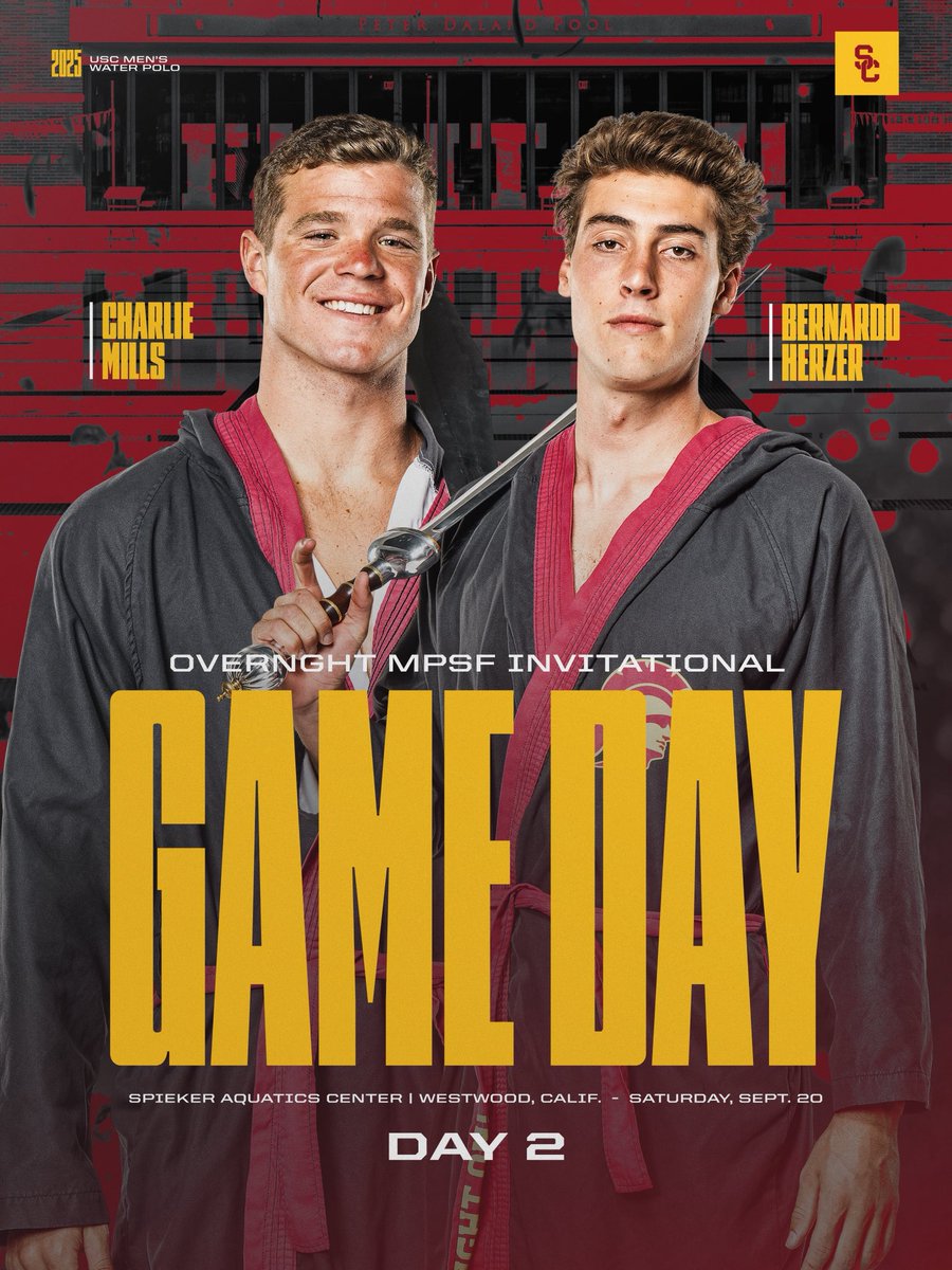 Doubling down on a big weekend ahead in Westwood!
Day 2️⃣ of Overnght MPSF Invite for your Trojans today!
🖥️: overnght.com
📊: scores.6-8sports.com/scoreboard
#FightOn ✌️ 𝗧𝗛𝗘 𝗣𝙇𝘼𝗖𝗘 𝗧𝗢 𝗕𝗘.