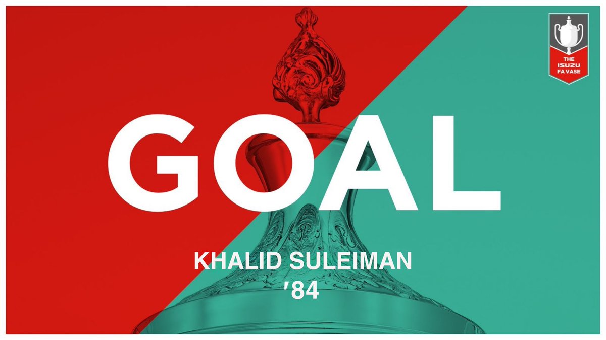 84' ⚽️ | 𝗚𝗢𝗔𝗟! ROSSO HAVE A FOURTH. Great play from the substitutes as Sam Limber tees up Khalid Suleiman who taps the ball home for his second straight FA Vase goal. Get in there <a href="/Yprezzy10/">Khalid</a> 👏

🔵 4 - 0 🔴⚫️

#UpTheRosso | #IsuzuFAVase