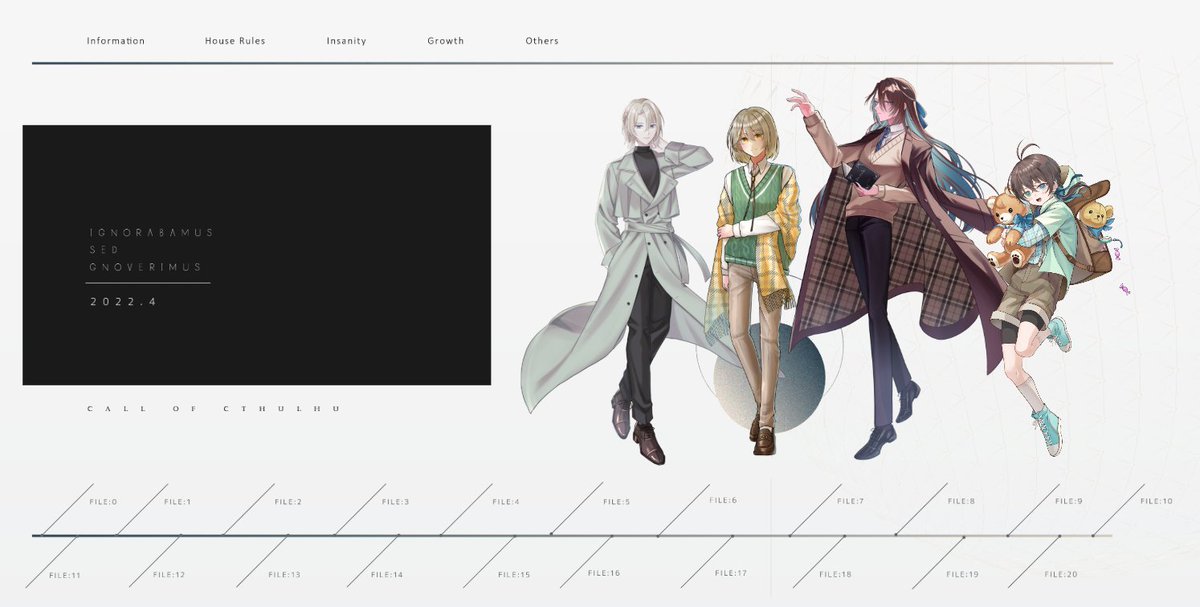 krg_tr's tweet photo. CoC『0BLIVI0N』 
❖KP：もずくさん 
❖HO1：Kyle・Benedict（かんなさん）  
❖HO2：Theodore・Lockhart（るく。さん）  
❖HO3：Harold・R・Bloodeagle（つじお） 
❖HO4：Noahwald・L・Bloodeagle（ほとりさん）
立ち絵やっと仕上がったのであげちゃう！豪華だ・・・ https://t.co/ptXAp43hO5