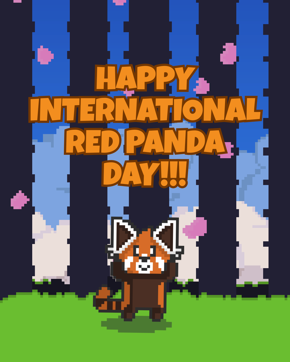 JiraiGames's tweet photo. Happy #InternationalRedPandaDay !! 🧡🤎✨

Red Pandas are my spirit animal and the obvious choice for me when I decided to make a game and creating a main character/mascot for it.

🎮https://t.co/V4ugaQTOD4

#gamedev #redpanda #IndieGameDev #solodev https://t.co/WMNftC3bYp