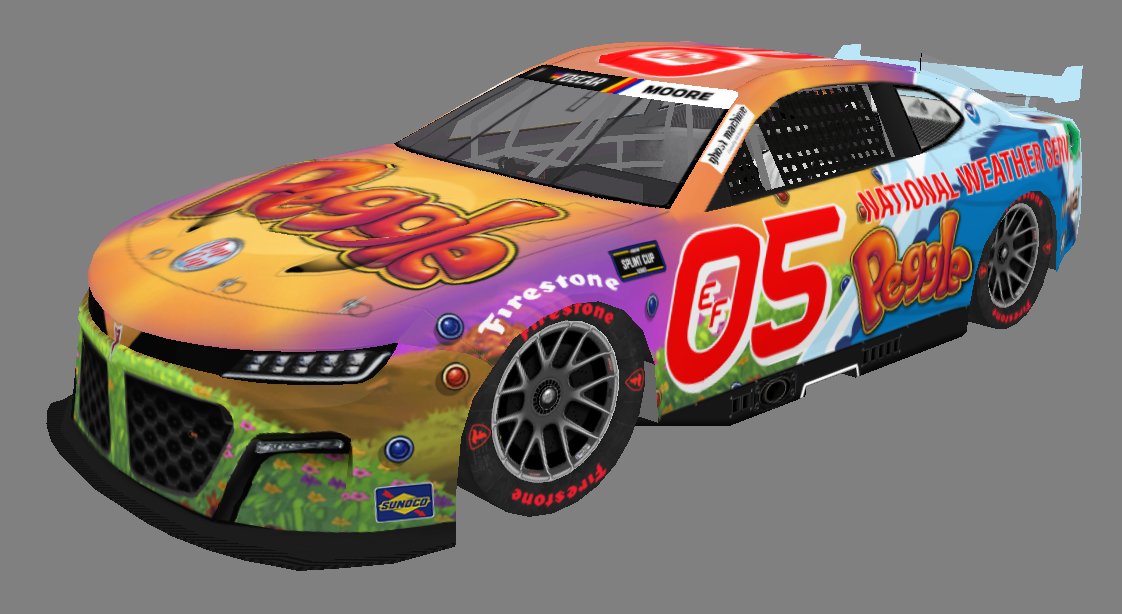 JoplinMooreTOE's tweet photo. And here it is!
Thanks to the wonderful @lumbud84 (freely provided graphic designer by TOECAR) for giving me this season's car, and thanks to Peggle for being this season's secondary sponsor.
Looking forward to seeing you guys at Daytona! https://t.co/6XgzMxzkkp