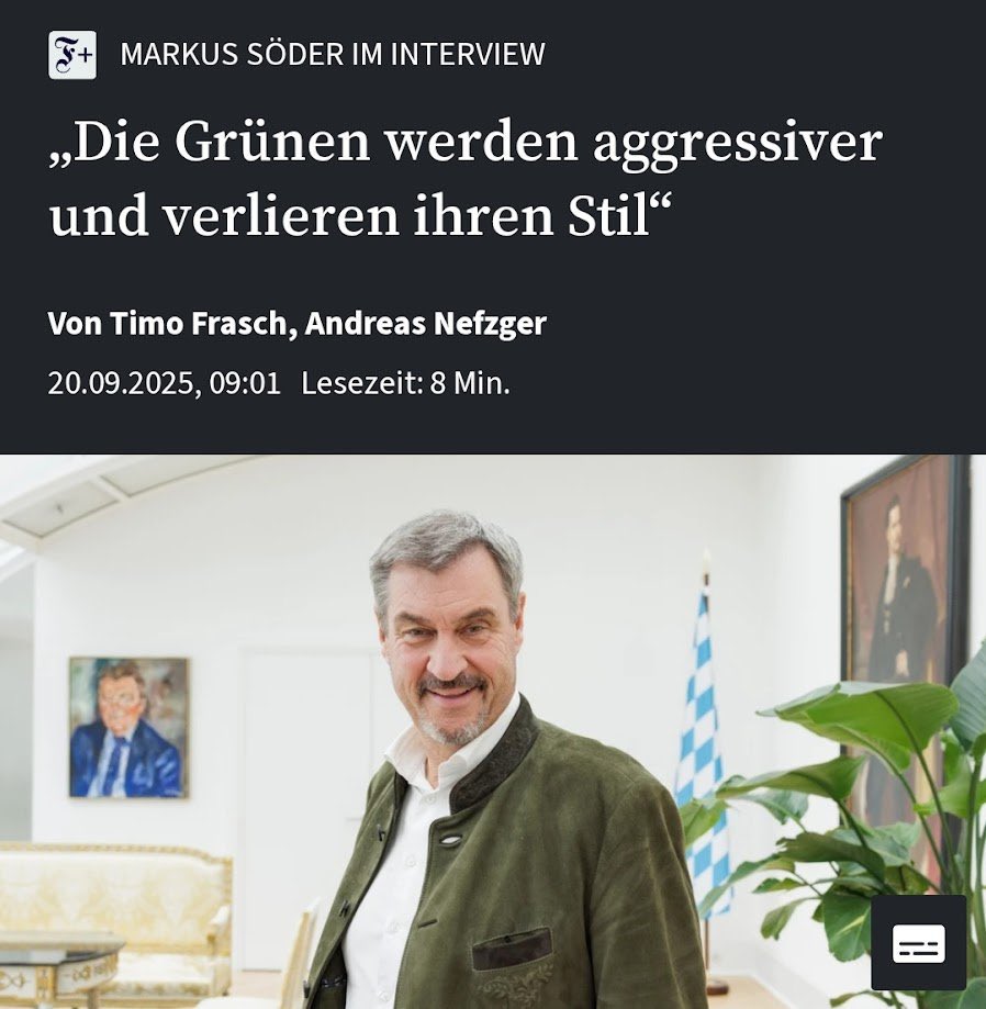 Lieber Maggus, 
im Rennen um Platz 1 der aggressivsten und stillosesten Politiker:innen liegst du weit vor allen Grünen!
Also keine Angst.
Aber wenn du dich ein bisschen anstrengst, schaffst du es, die AfD-Bratzen zu überholen!
Du bist schon ganz nah dran!
Toi, toi, toi!
🤞