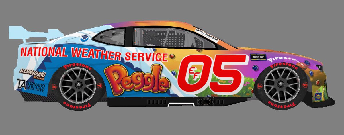 JoplinMooreTOE's tweet photo. And here it is!
Thanks to the wonderful @lumbud84 (freely provided graphic designer by TOECAR) for giving me this season's car, and thanks to Peggle for being this season's secondary sponsor.
Looking forward to seeing you guys at Daytona! https://t.co/6XgzMxzkkp