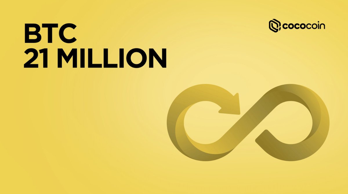 CocoCoin_Global's tweet photo. Never more. 21 Million and that's it. https://t.co/I1vFnW1Ewl