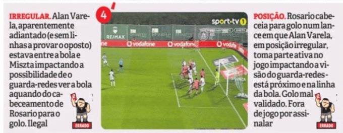 Estes golos só são invalidados ao Benfica, por parte do gangue da APAF.