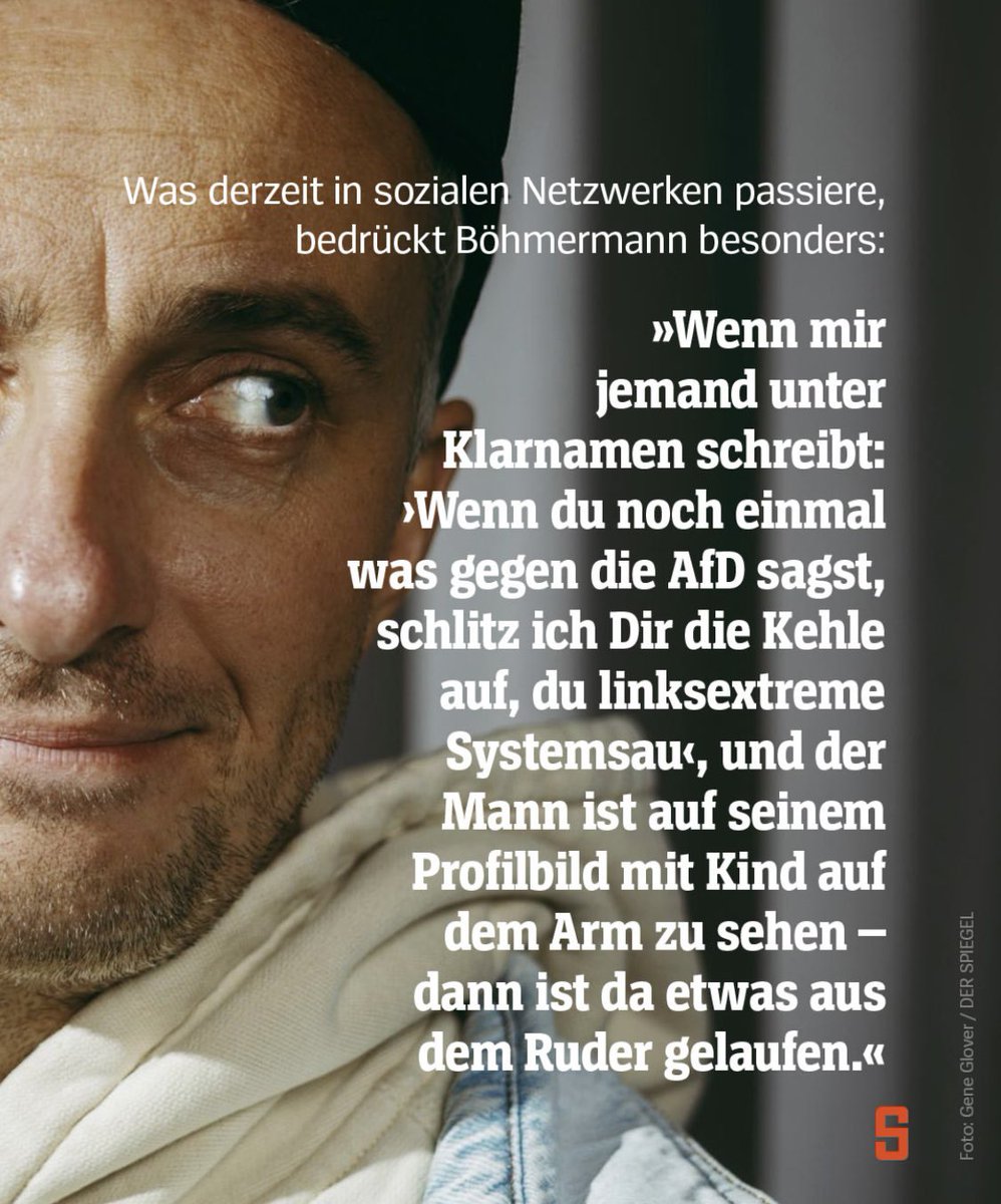 Hayali, Moschner, Böhmermann…

Was momentan in sozialen Netzwerken abgeht, ist unerträglich.

Und es gibt nur eine einzige Partei in Deutschland die solche Hetze und diese Phantasien gut heisst.

Ich empfehle den Beitrag dazu von <a href="/derspiegel/">DER SPIEGEL</a>.