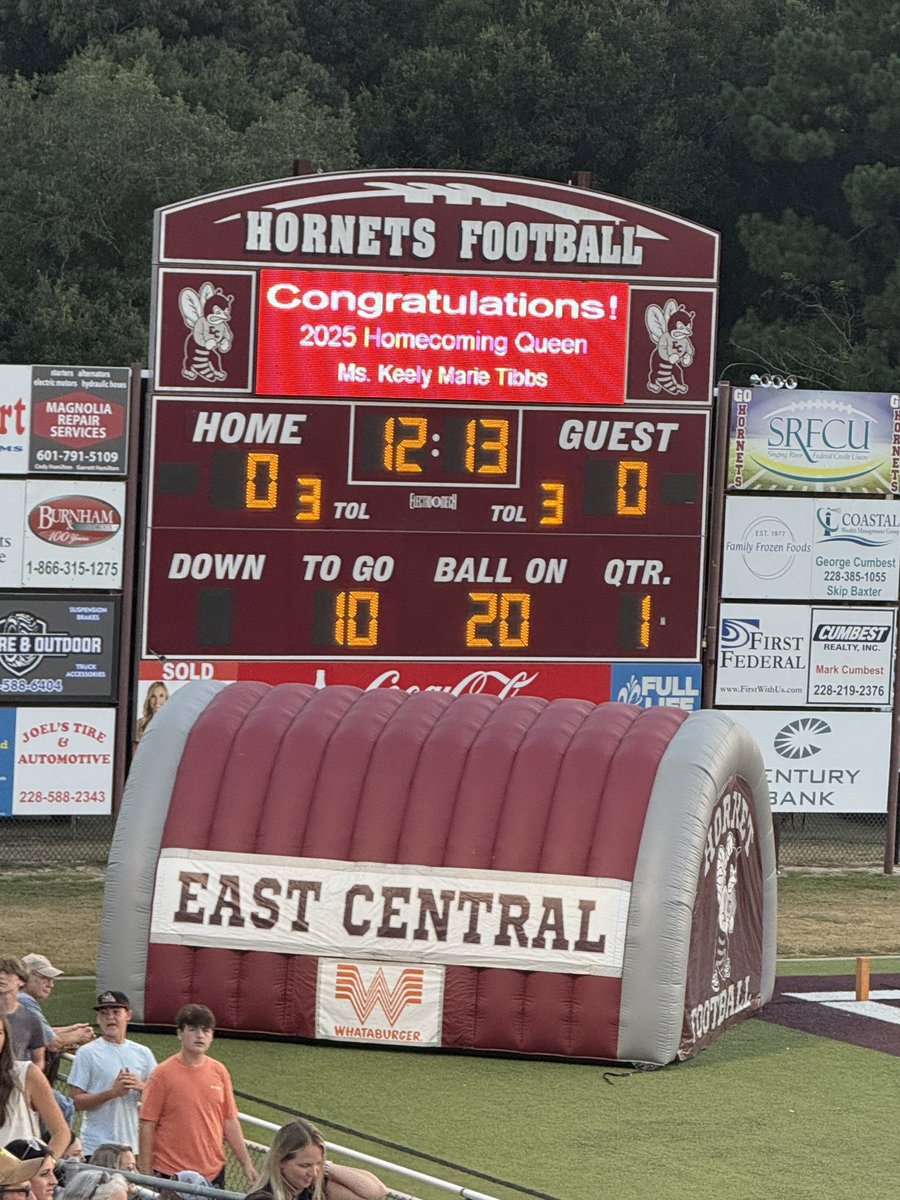 Congratulations to the 2025 East Central Homecoming Queen Ms. Keely Tibbs!!