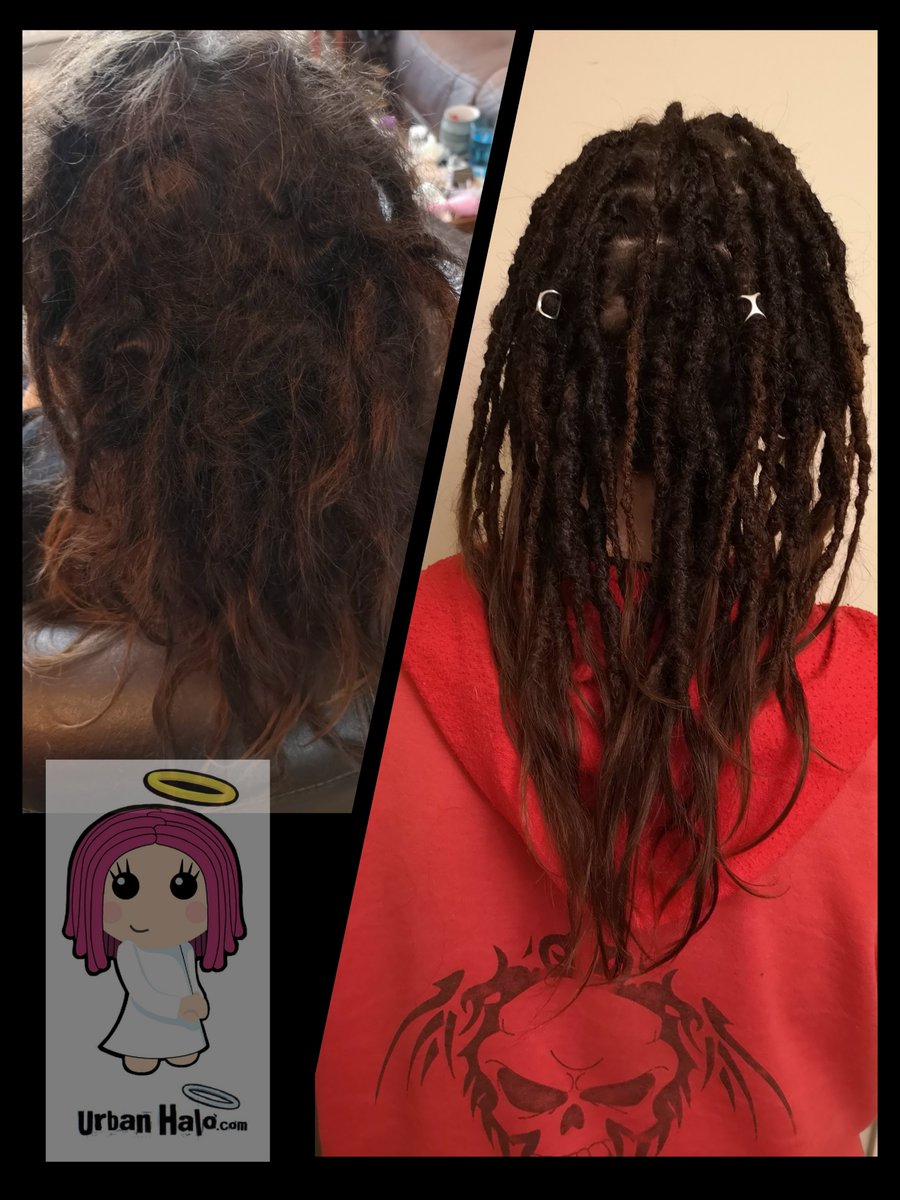 Urban_Halo's tweet photo. Your wish is my command! π
Fresh dread rescue work on poorly done dreadlocks which had all matted together.
If you've had #dreads/#locs done, and they (immediately) feel like they could be too loose, they are!
#urbanhalouk #HairRescue #dreadlocks #dreadmaintenance #mattedhair https://t.co/re2h4oXMbX