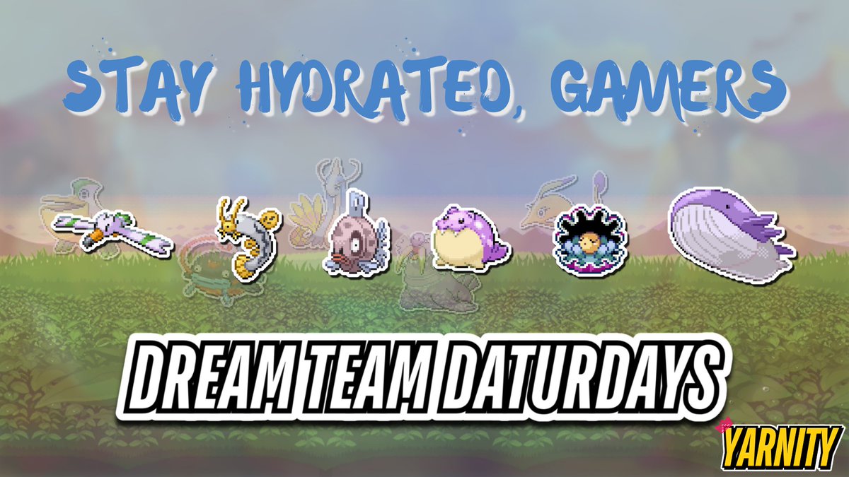 💛 live now – the newest addition to our weekly schedule; Introducing Wormhole Waturdays &amp; Dream Team Daturdays – twitch.tv/yarnity ✨