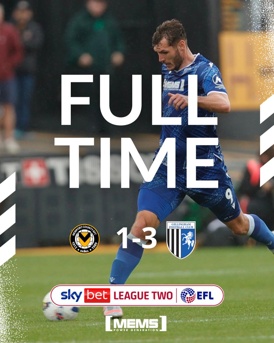 FT: Newport County 1-3 Gillingham

#Gills