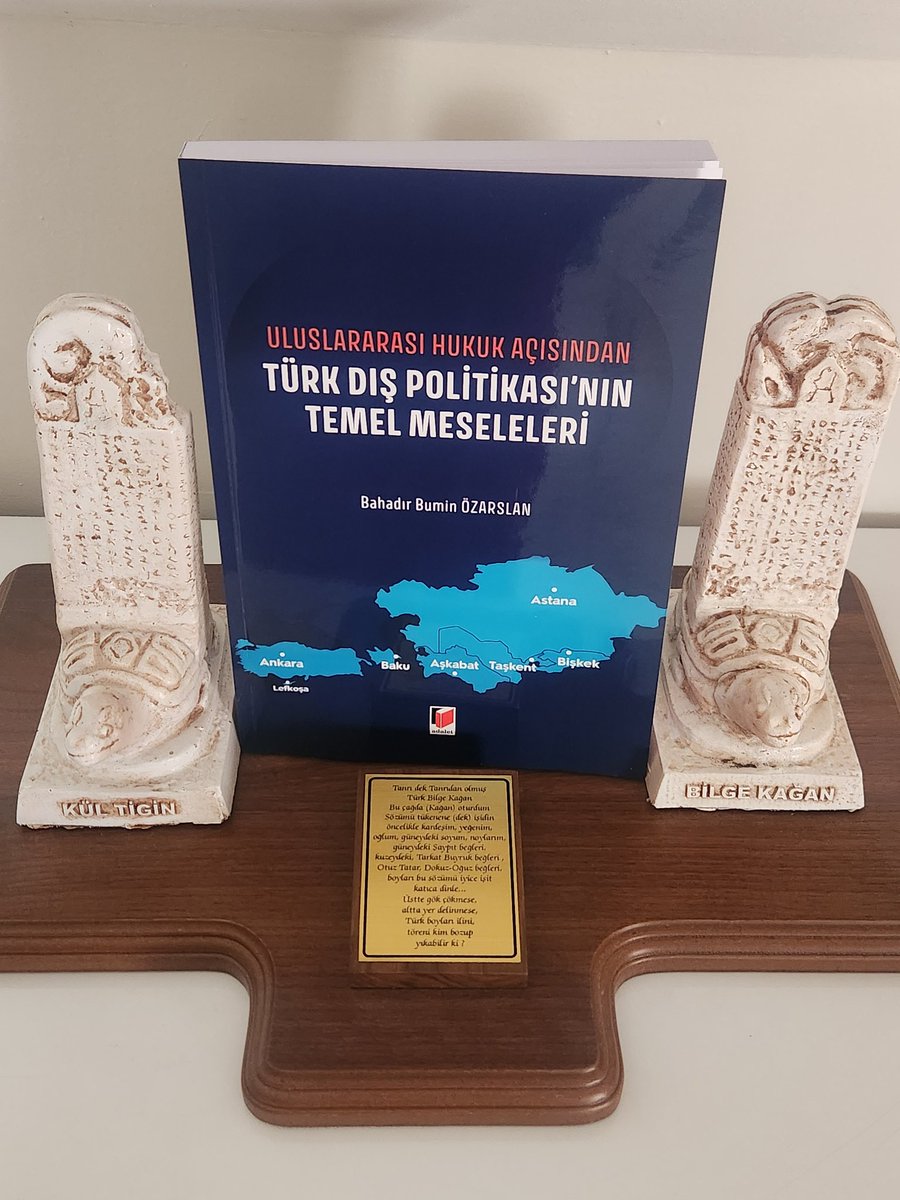 Daha önce yayımlamış olduğum bazı makalelerimden oluşan, "Uluslararası Hukuk Açısından Türk Dış Politikası'nın Temel Meseleleri" isimli altıncı kitabım,  bugün itibarıyla Adalet Yayınevi tarafından yayımlandı.
Faydalı olması dileğiyle...
TTKY...
<a href="/adaletyayinevi/">Adalet Yayınevi</a>