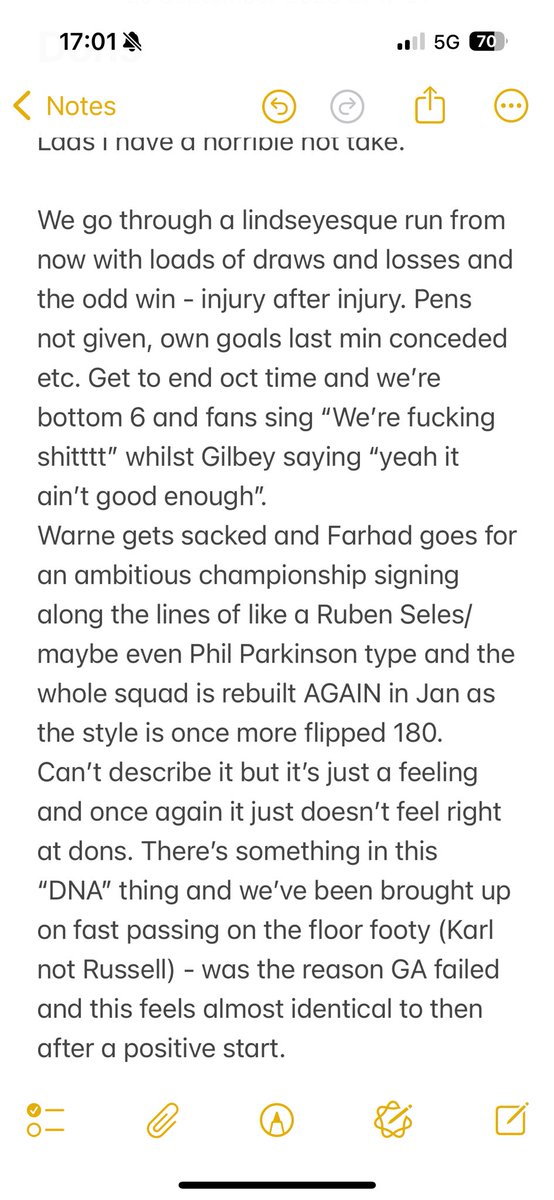I wrote the below on Tuesday. Something just feel off.