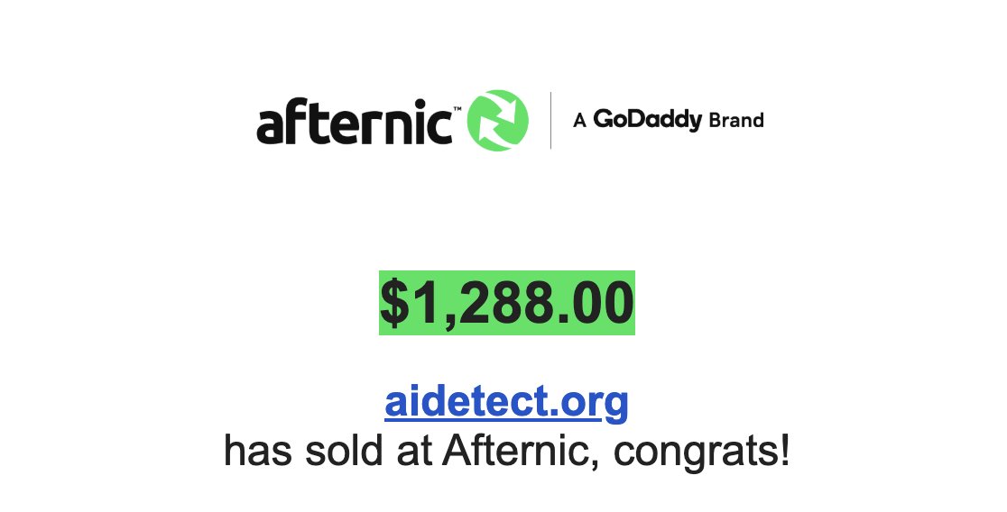 Sold aidetect .org
#domain