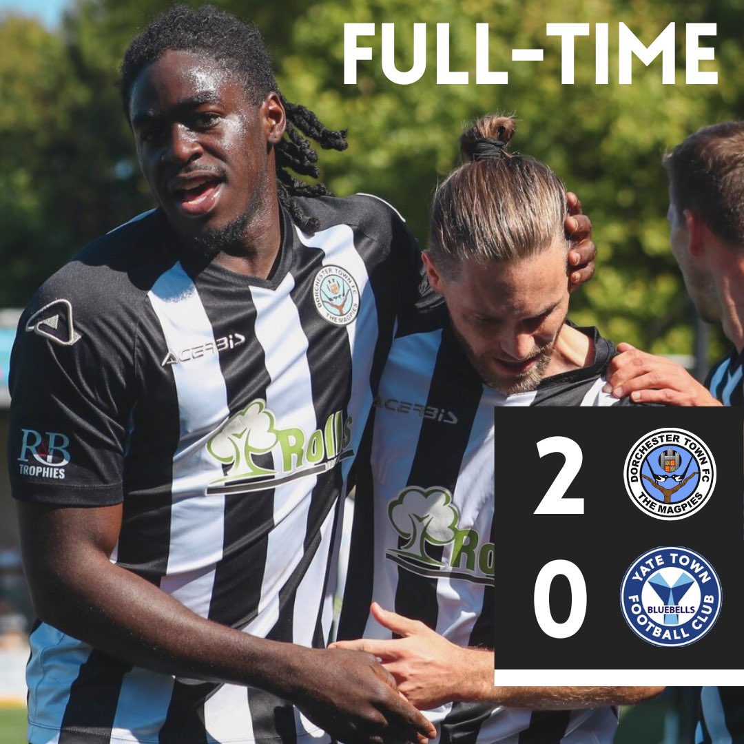 ⏱️ | 𝗙𝗨𝗟𝗟 𝗧𝗜𝗠𝗘

The Magpies 2-0 Yate Town

Three points at home! ❤️

#WeAreDorch ⚫️⚪️