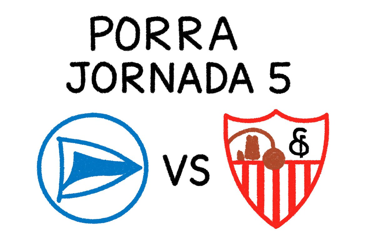 ¡Casi se me olvida! 😅

Porra para el partido de hoy 👉 Alavés 🆚 Sevilla

Rápido, deja tu resultado en los comentarios ⚽🔥

No me juzgues por la “obra de arte” 🎨😂 que voy fatal de tiempo...

#Sevillafc #PorraSevilla #Psmagallines