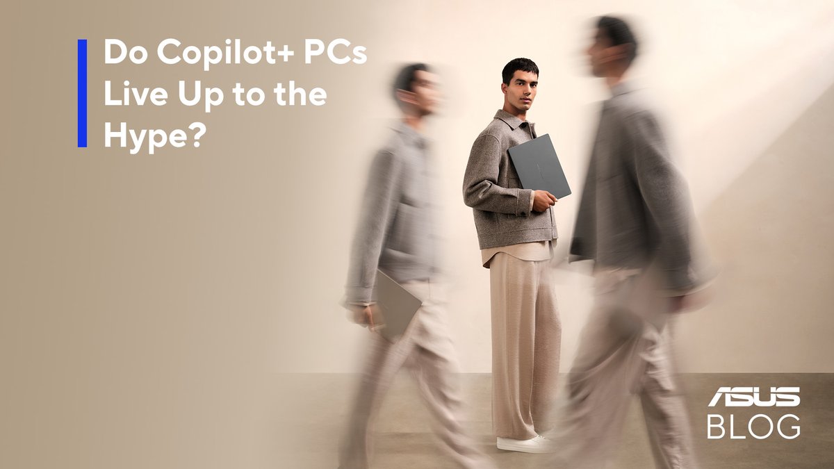 ASUS's tweet image. &quot;Copilot+ PC this&quot;, &quot;Copilot+ PC that&quot;... what&apos;s all this hype about? Click the link below to visit the ASUS Blog and find out!
asus.click/25-30-sb-x_feed

#ASUSBlog
#ailaptop #copilotpluspc #aipc #microsoftcopilot