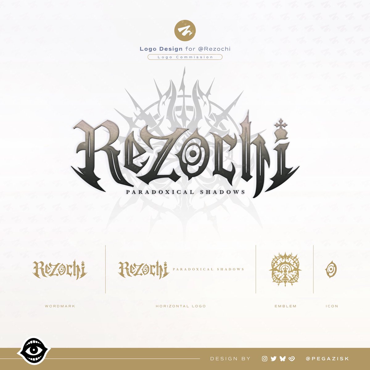 ˚✧₊ Commission ₊✧˚

It was a delight to forge a logo for the forgotten old friend of the universe, the paradoxical shadows, Rezochi (<a href="/Rezochi/">Rezochi 🕯️♟️</a>) ♟️

Thank you for the opportunity

#logodesign | #rezocraze