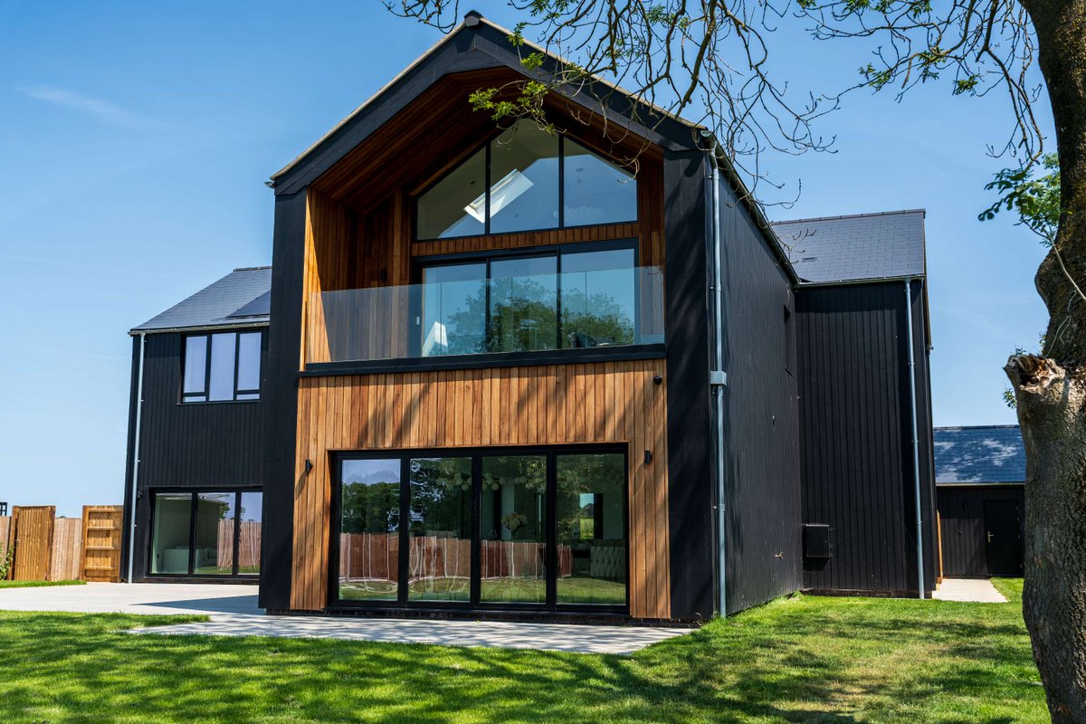 Crowdstacker's tweet image. Not all the projects funded by Crowdstacker are for one-off detached new homes, but they do come along, and when they do the photos we get of the end product can be magnificent. This beautiful barn style house in Norfolk was built with Crowdstacker investors' money and it was…