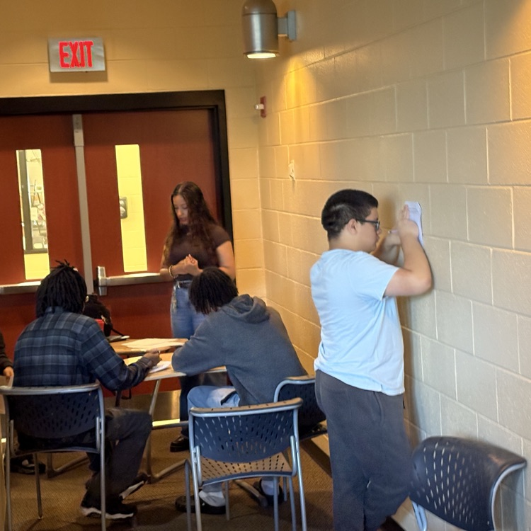 Poets and they didn't even know it! Ms. Sheikhnureldin and Ms. Akhtar's English 11 class completed poetry stations in to prepare for their poetry unit! HUGE thanks to Ms. Cobey for her assistance and a huge shoutout to Ms. Fisher for creating the stations 🧡