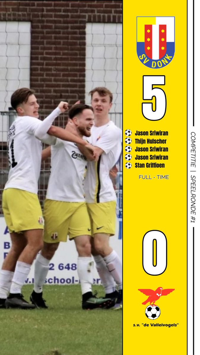 De eerste 3 punten zijn binnen !!!@valleivogels1 dank voor de sportieve wedstrijd.
