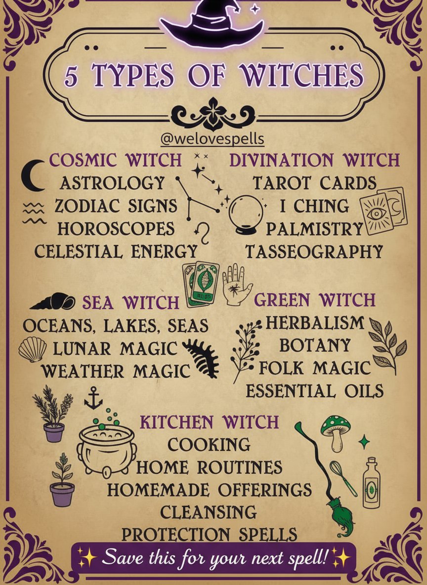 Spells and Psychics - Love Spell Caster (@spellsandpsychi) on Twitter photo There are many types of witches ๐โจ Cosmic, Divination, Sea, Green, and Kitchen. Each path holds unique powerโastrology, tarot, oceans, herbs, or home magick. Which one calls to you? ๐ spellsandpsychics.com There are many types of witches ๐โจ Cosmic, Divination, Sea, Green, and Kitchen. Each path holds unique powerโastrology, tarot, oceans, herbs, or home magick. Which one calls to you? ๐ spellsandpsychics.com