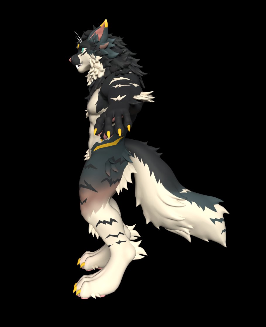 Hsin70512647's tweet photo. Texture done! See you all soon at VRC and MMD!✨OC:@JtingF 
#furry #furryart #furryaiartist https://t.co/aIy3PfTwAv