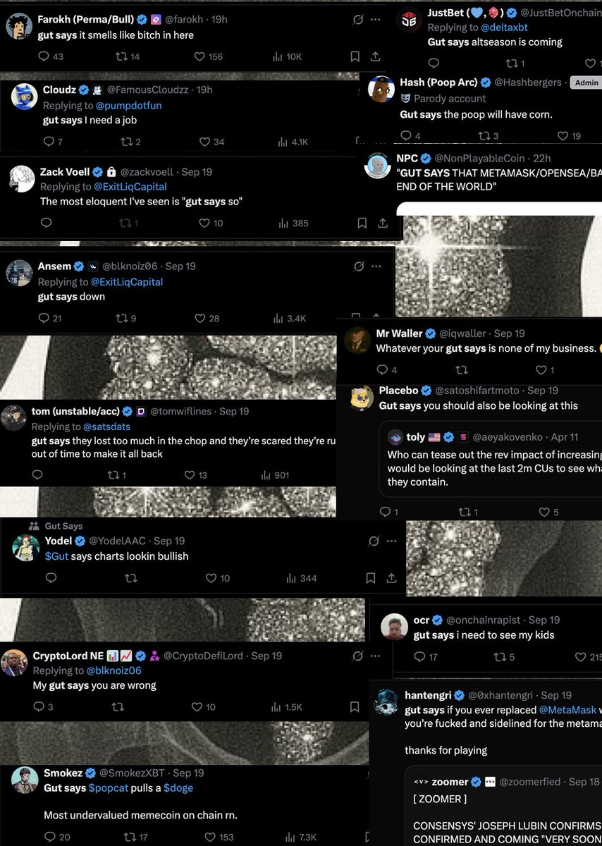 ponzibaron's tweet image. gut tells me generational wealth is made when everyone else is distracted

24 hrs of just some of the comments on my feed