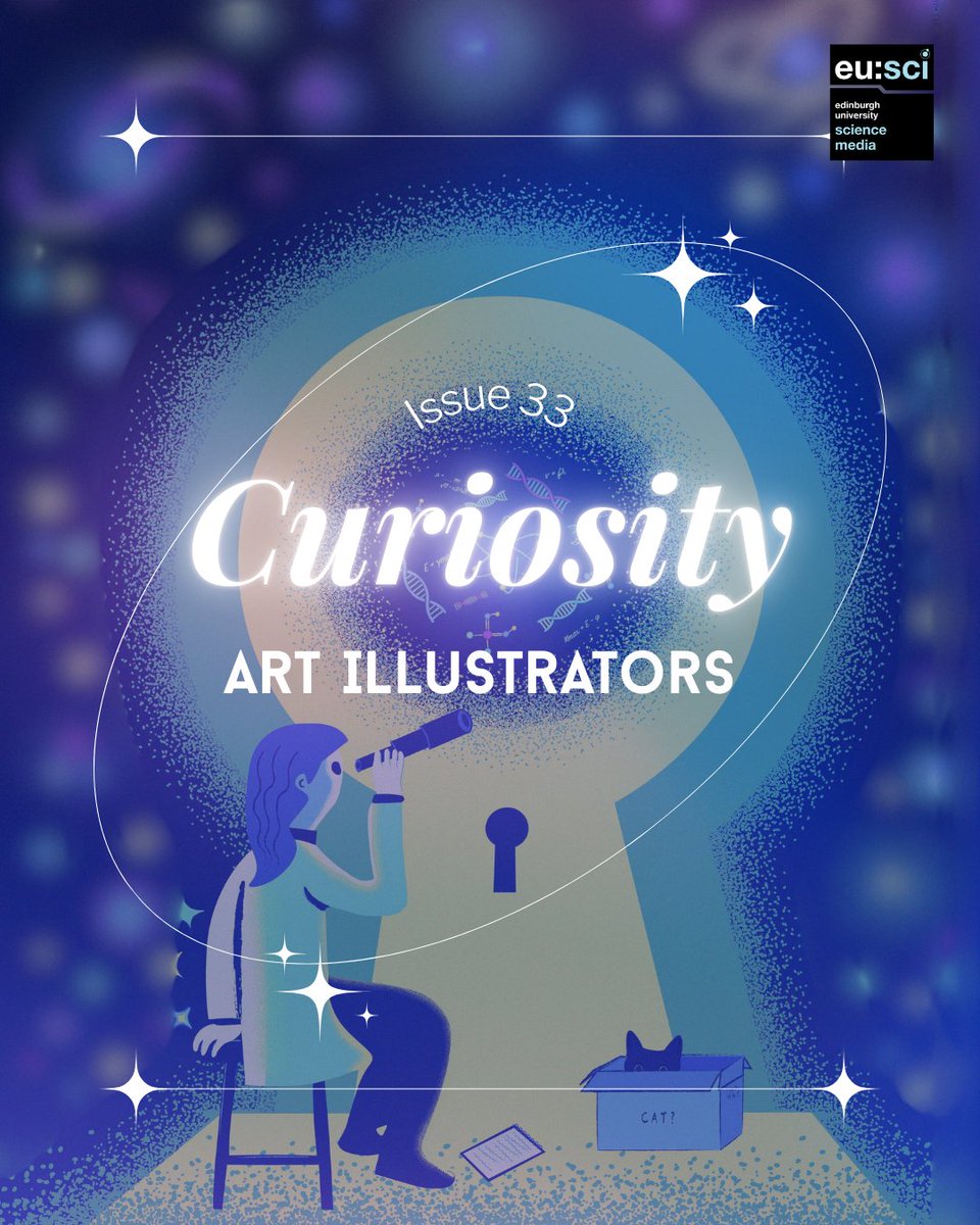 eusci's tweet image. Meet the art illustrators behind Issue 33 Curiosity ✨ The journal was brought to life with bold visuals, and unique interpretations of curiosity. Grab a free copy, or read online, link in bio! 📚Subscribe to our newsletter to receive more updates! 
#ScienceComm #EdinburghScience