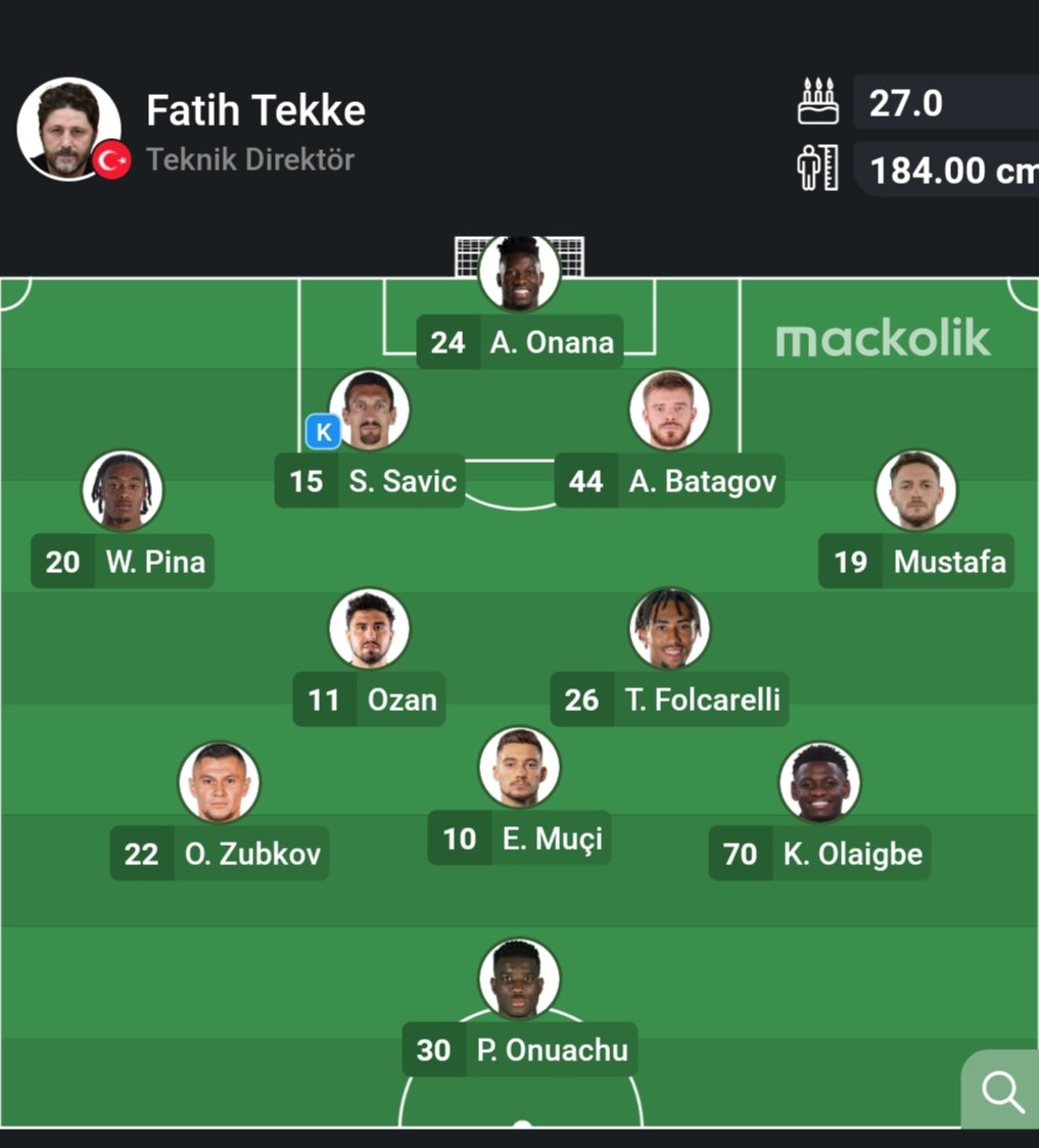 Trabzonspor'umuzun Gaziantep futbol kulübü maçı ilk 11'i ❤️💙 #mackolik