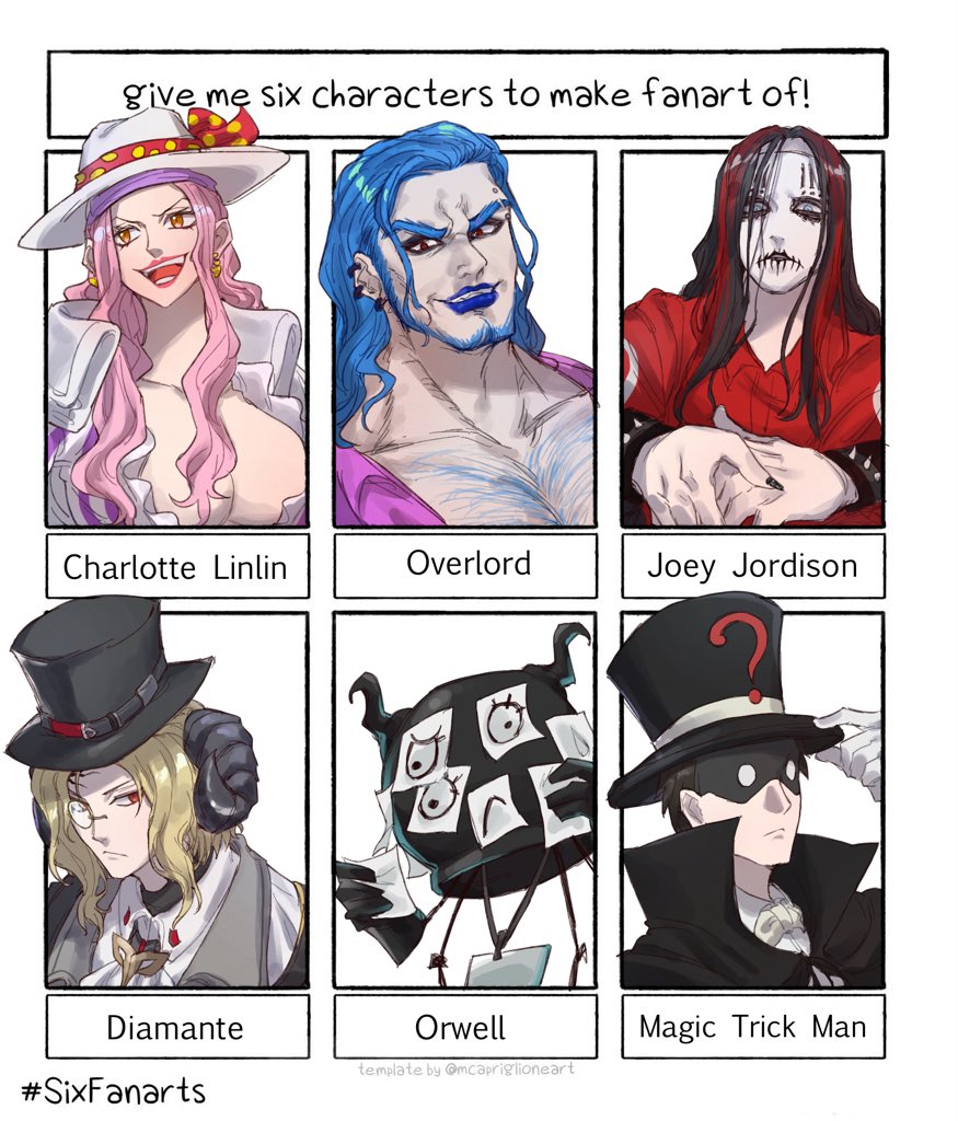 先画这六个吧剩下的等我想画的时候再画（。。