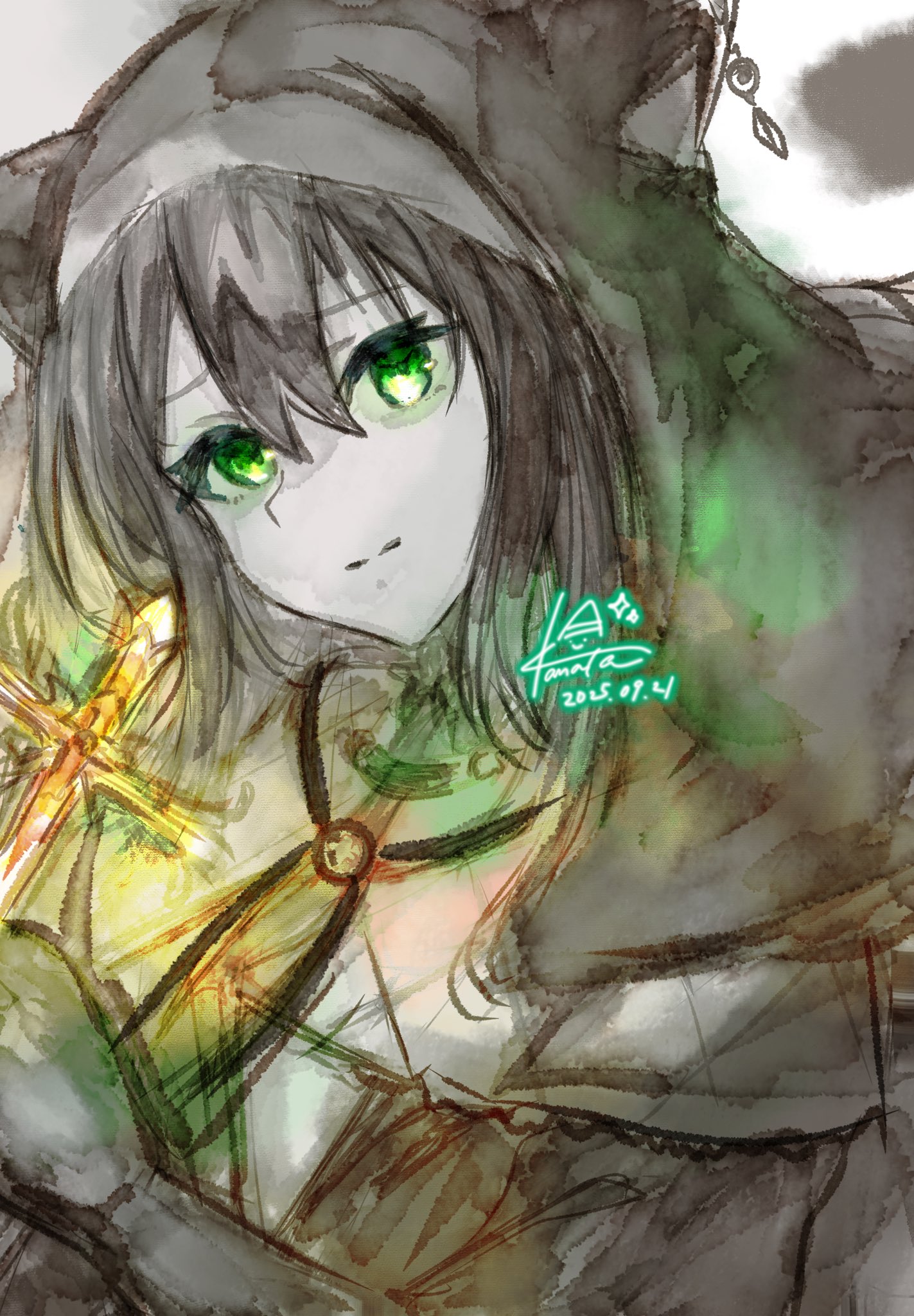 アニメ H2O 抽選 音羽 直筆サイン イラスト　砌煉炭 鴇乃カナタ@受付停止中 on X: 