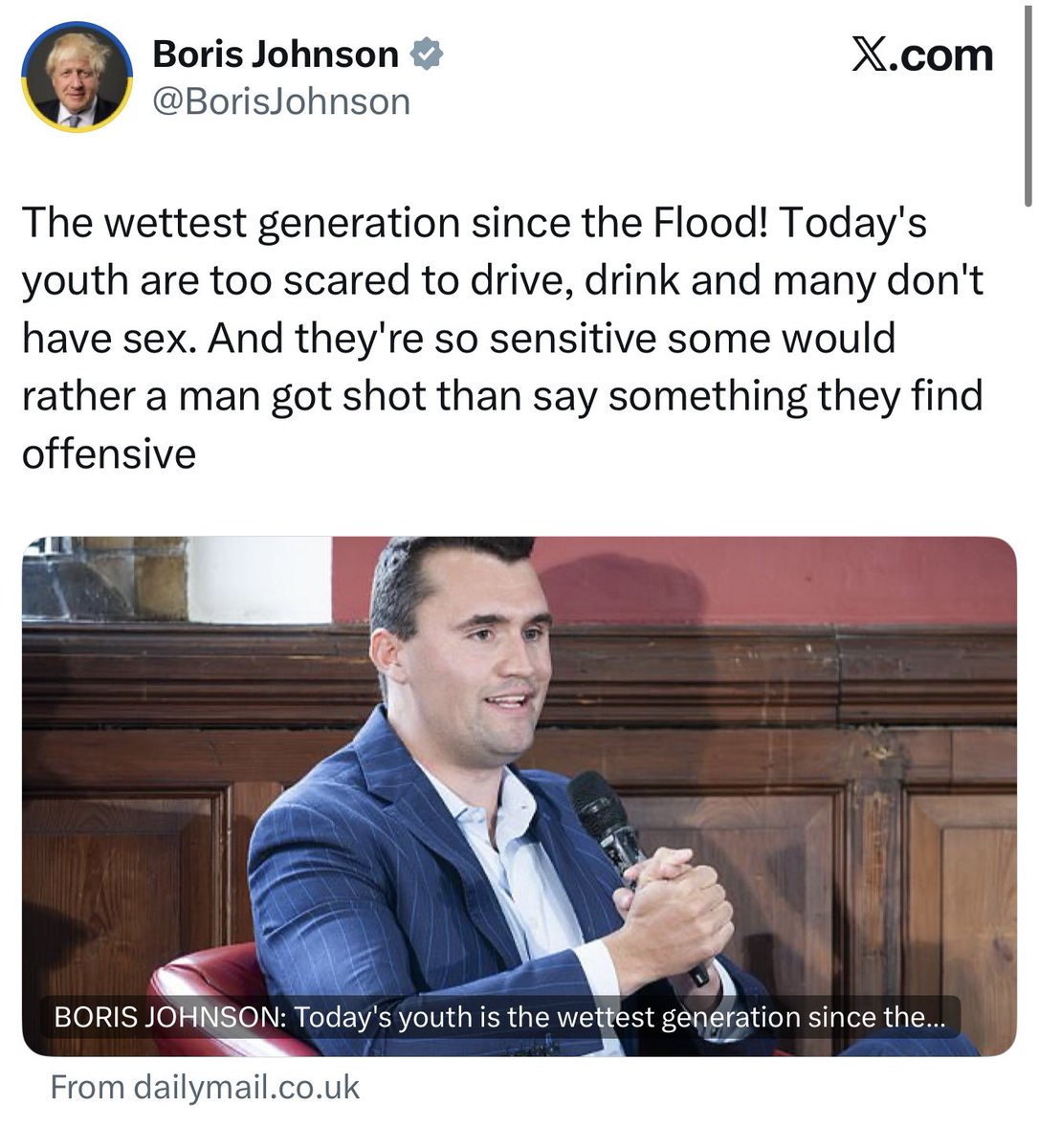 How dare you Boris.

You flooded this country with unprecedented millions of cheap unskilled labour from the world’s poorest countries to simultaneously compete with young British people and scrounge off them for the rest of their lives.

You ruined the lives of this generation.