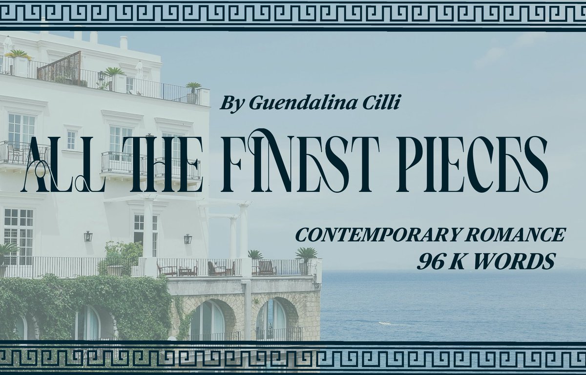 guendalinacilli's tweet photo. New #agentsguide for any interested #litagents  for my
cont romance and loose myth reimagining 

Featuring an unhinged single father, a soft-hearted heiress, an historical villa to restore and Greek summer vibes https://t.co/Kms9sCb02L